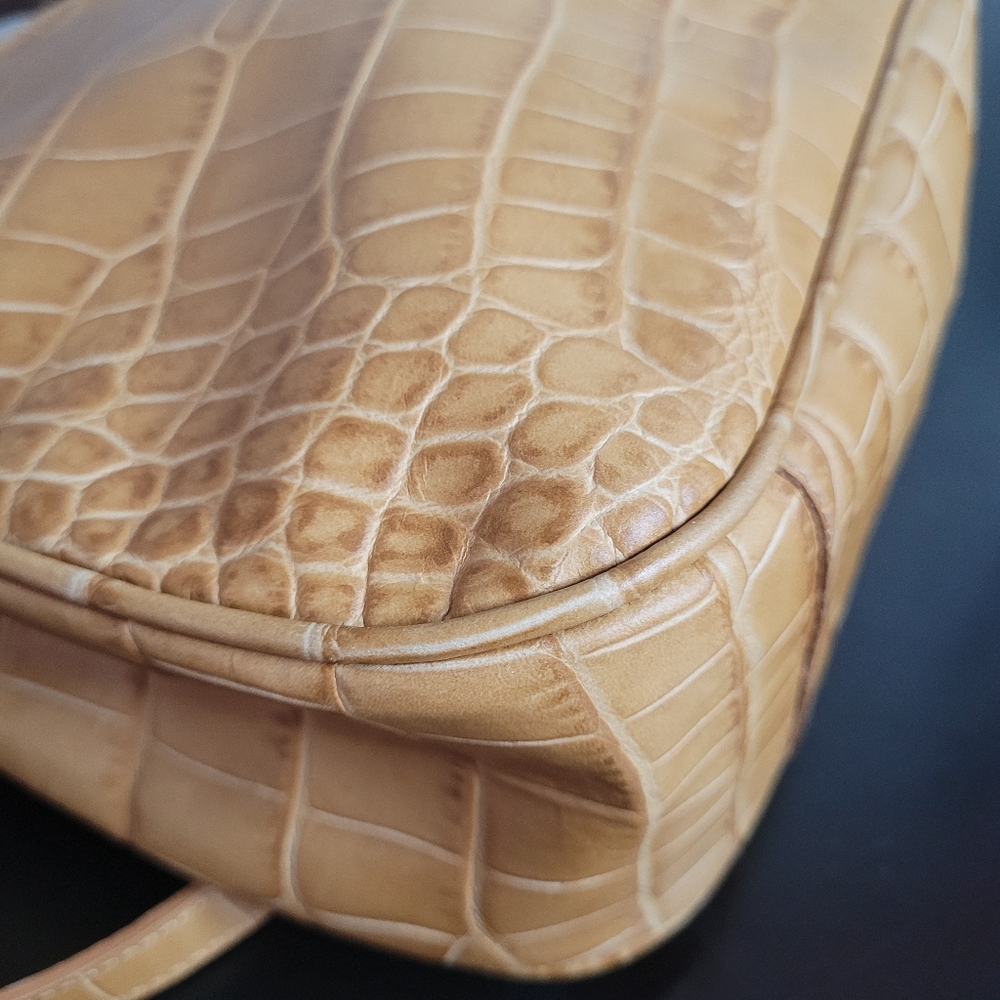 Furla Croc Satchel genuine leather made In Italy - Picture 10 of 16